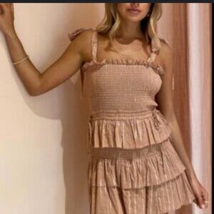 House of Harlow 1960 Corrine Mini Dress with Shoulder Ties Size XS